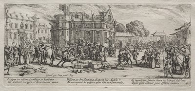 Devastazione di un monastero da Jacques Callot