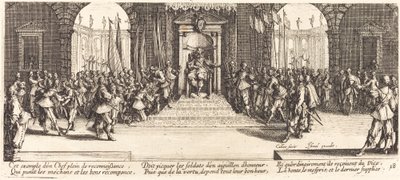 Distribuzione delle ricompense da Jacques Callot