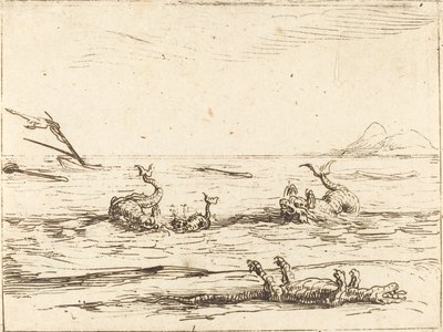 Delfini e Coccodrillo da Jacques Callot