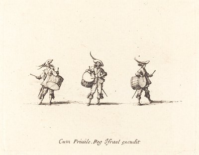 Esercitazione con tamburi da Jacques Callot