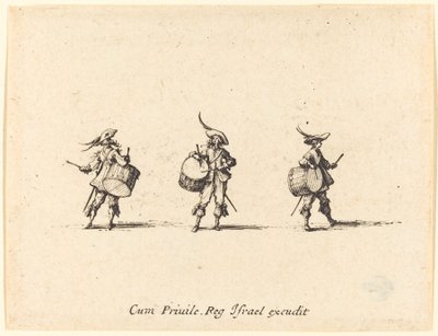 Esercitazione con tamburi da Jacques Callot