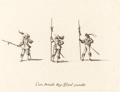 Esercizio con alabarde da Jacques Callot