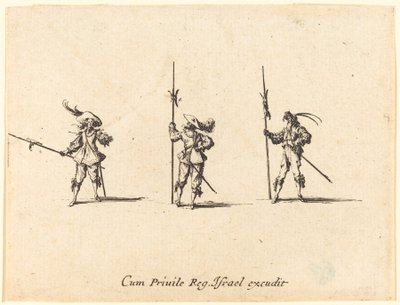 Esercitazione con alabarde da Jacques Callot