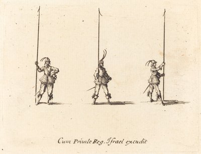 Esercitazione con picche alzate da Jacques Callot