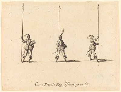 Esercitazione con picche alzate da Jacques Callot