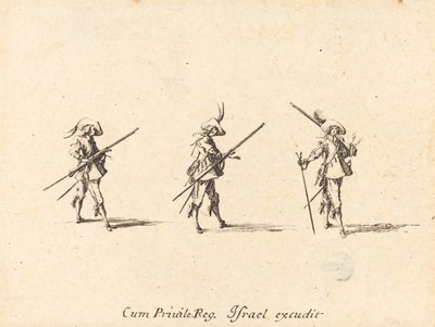 Esercitazione con il moschetto da Jacques Callot