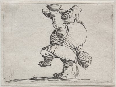 Bevitore visto da dietro da Jacques Callot