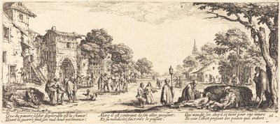 Soldati morenti lungo la strada da Jacques Callot