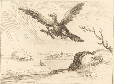 Aquila e giovani da Jacques Callot