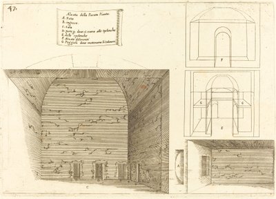 Elevazione di un piano di passaggio da Jacques Callot