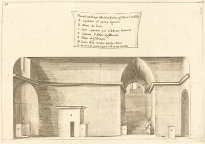 Elevazione della Chiesa del Santo Sepolcro da Jacques Callot