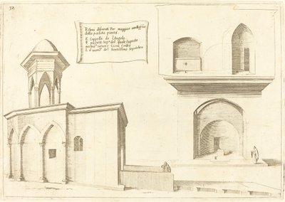 Elevazione della Chiesa del Santo Sepolcro da Jacques Callot