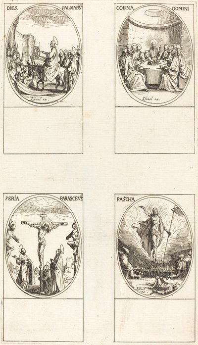 Ingresso a Gerusalemme; Ultima Cena; Crocifissione; Resurrezione da Jacques Callot