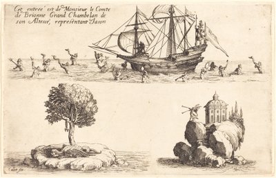 Ingresso del conte di Brionne, Gran Ciambellano di Sua Altezza, rappresentante Giasone da Jacques Callot