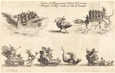 Ingresso di Monsignore Henry de Lorraine, Marchese di Moy, sotto il nome di Pirandre da Jacques Callot