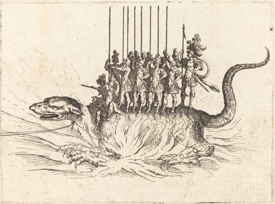 Ingresso di Monsignore Henry de Lorraine, Marchese di Moy, sotto il nome di Pirandre da Jacques Callot