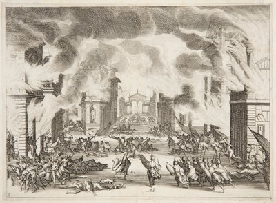 Quarto atto di Soliman da Jacques Callot