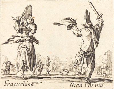 Fracischina e Gian Farina da Jacques Callot