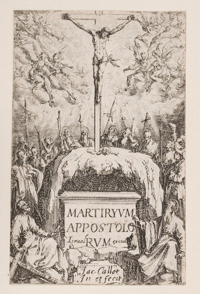 Frontespizio; No. 1 da Il martirio degli apostoli da Jacques Callot