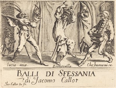 Frontespizio per "Balli di Sfessania" da Jacques Callot