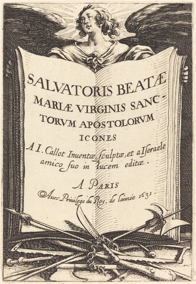 Frontespizio per "I grandi apostoli" da Jacques Callot