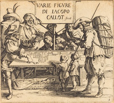 Frontespizio per Varie Figure, c. 1621 da Jacques Callot