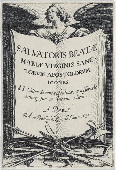 Frontespizio da Les Grands Apôtres, 1631 da Jacques Callot