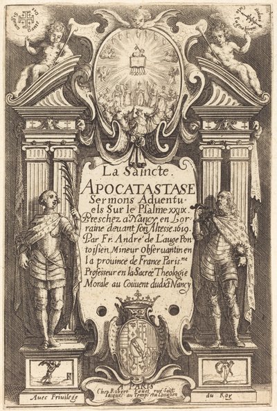 Frontespizio della Santa Apocatastasi da Jacques Callot