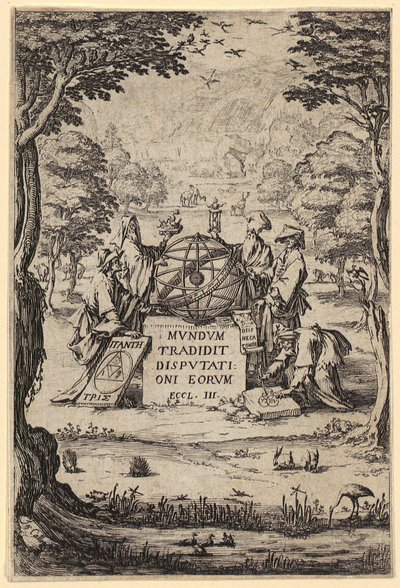 Frontespizio di "Sacra Cosmologia" da Jacques Callot
