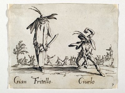 Gian Fritello and Ciurlo, figures from the Commedia dell