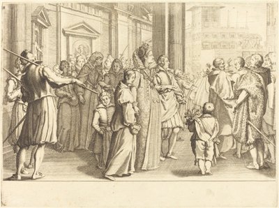 Granduchessa alla Processione delle Giovani Ragazze da Jacques Callot