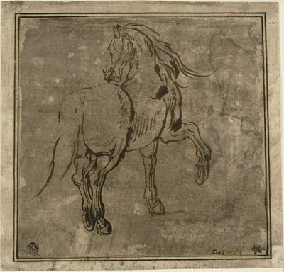 Cavallo, Visto da Tre Quarti dal Retro da Jacques Callot