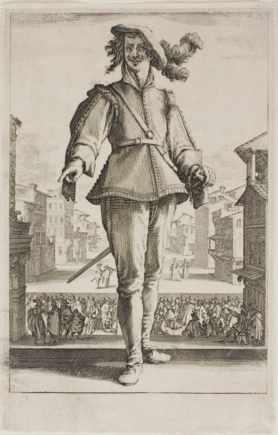 Caccia agli uccelli, da Varie scene disegnate a Firenze da Jacques Callot