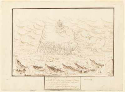 Vista isometrica di Torra de Ottaggio da Jacques Callot
