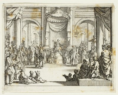 Gesù tra i dottori, dal Nuovo Testamento da Jacques Callot