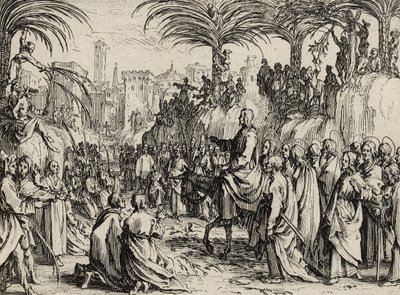 Gesù entra a Gerusalemme da Jacques Callot