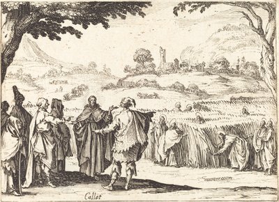 Gesù con i farisei da Jacques Callot