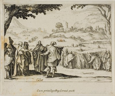 Gesù con i farisei, dal Nuovo Testamento da Jacques Callot