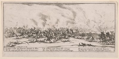 La battaglia, illustrazione da Le grandi miserie della guerra da Jacques Callot