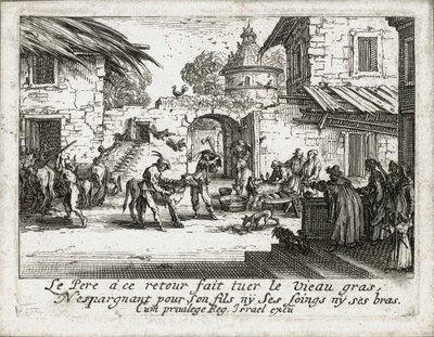 La vita del figliol prodigo ... (incisione) da Jacques Callot
