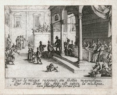 La vita del figliol prodigo ... (incisione) da Jacques Callot