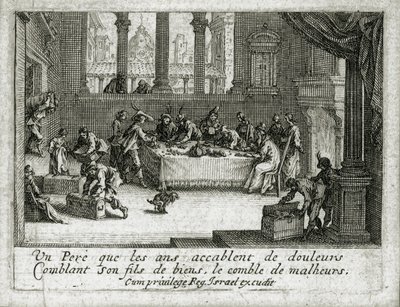 La vita del figliol prodigo ... (incisione) da Jacques Callot