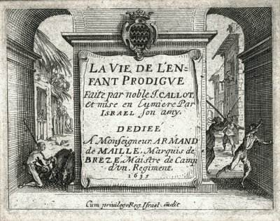 La vita del figliol prodigo ... (incisione) da Jacques Callot