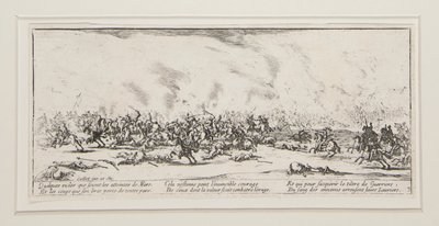 La battaglia, tavola 3 dalla serie Le grandi miserie della guerra da Jacques Callot