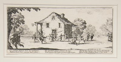 La maraude, placca 4 dalla serie Les grandes misères de la guerre da Jacques Callot