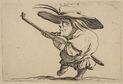 Il Suonatore di Liuto, da Varie Figure Gobbi da Jacques Callot