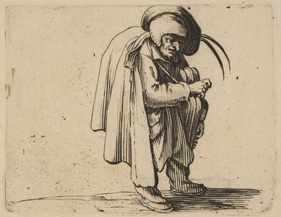 Il Suonatore di Ghironda, dalla Serie Varie Figure Gobbi da Jacques Callot