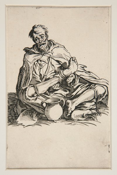 Le Malingreux - No. 13 di Les Gueux da Jacques Callot
