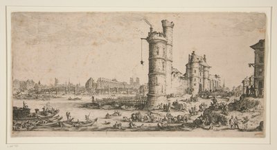 Le Pont Neuf, Parigi da Jacques Callot