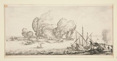 Le grand rocher, da Paesaggi per Giovanni de Medici da Jacques Callot